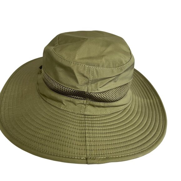 NWOT Unisex Orvis Tech Hat Khaki UPF 50+ Packable Chin Strap Adjustable - Picture 2 of 5